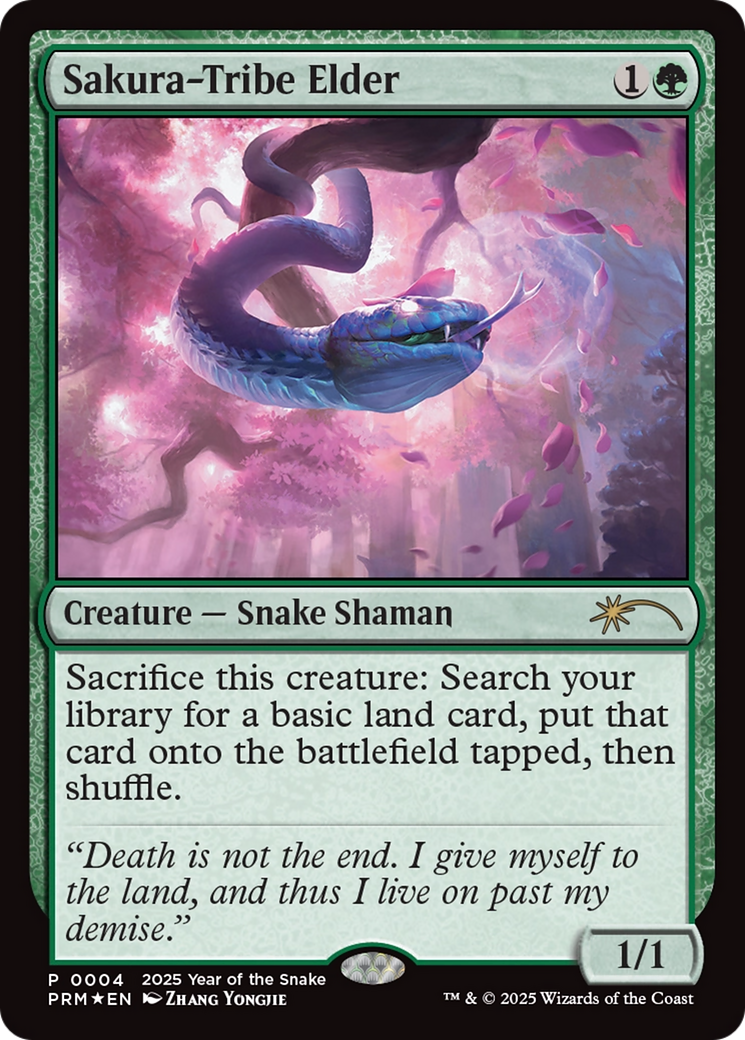 Sakura-Tribe Elder (Year of the Snake 2025) [Standard Showdown Promos] | Total Play