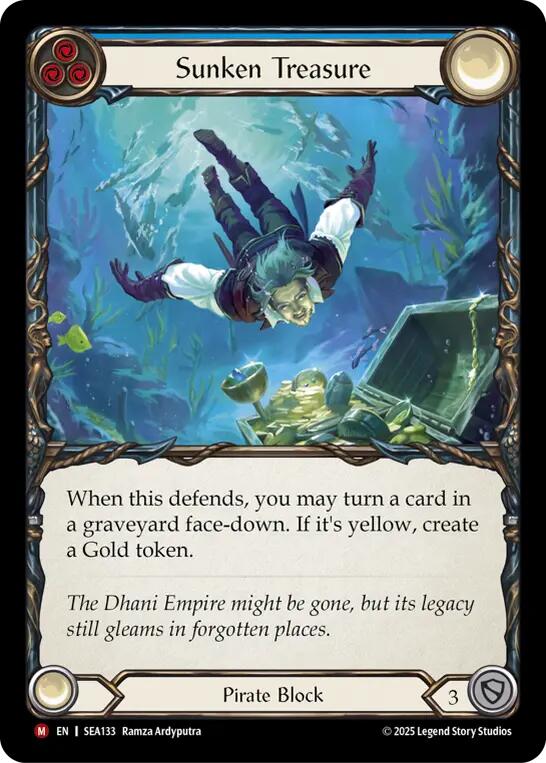Sunken Treasure (Rainbow Foil) [SEA133] (High Seas)  Rainbow Foil | Total Play