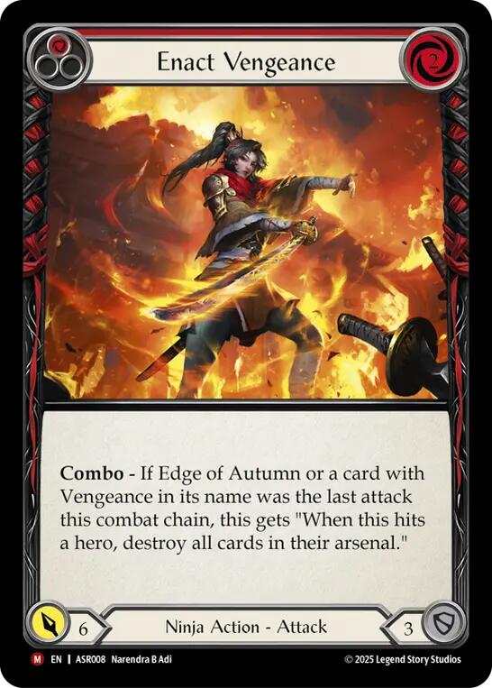 Enact Vengeance (Regular) [ASR008] (Armory Deck: Ira) | Total Play