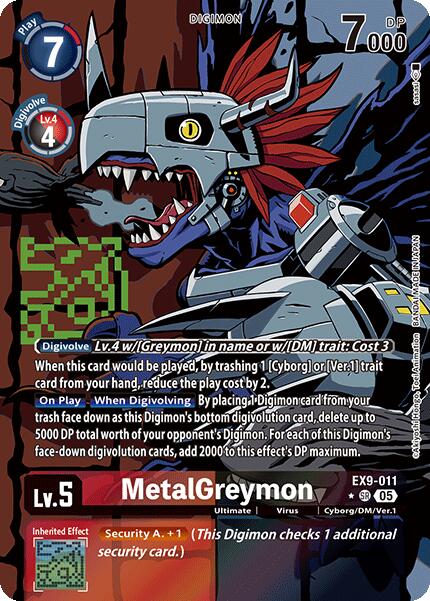 MetalGreymon [EX9-011] (Alternate Art) [Versus Monsters] | Total Play