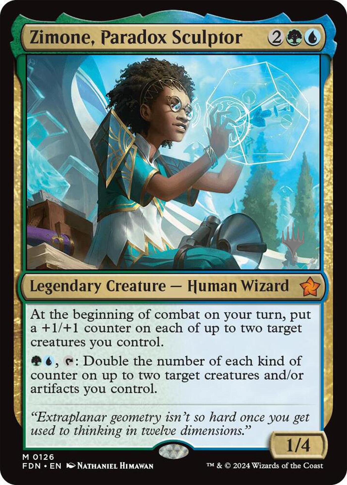 Zimone, Paradox Sculptor (Promo Pack) [Foundations Promos] | Total Play