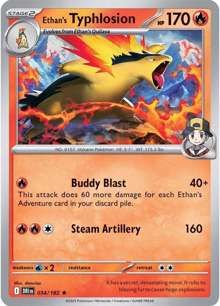 Ethan's Typhlosion (034/182) [Scarlet & Violet: Destined Rivals] | Total Play