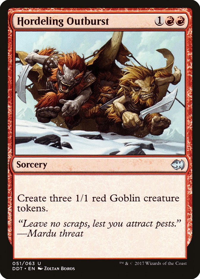 Hordeling Outburst [Duel Decks: Merfolk vs. Goblins] | Total Play