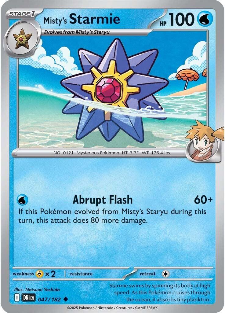 Misty's Starmie (047/182) [Scarlet & Violet: Destined Rivals] | Total Play