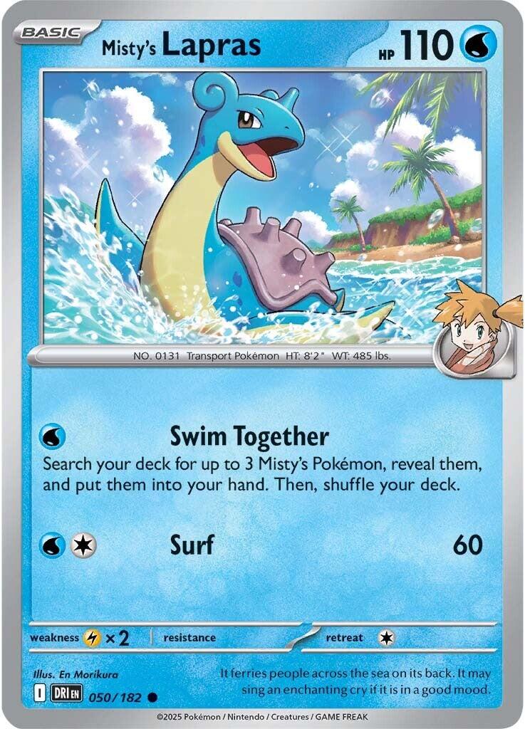 Misty's Lapras (050/182) [Scarlet & Violet: Destined Rivals] | Total Play