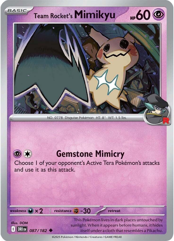 Team Rocket's Mimikyu (087/182) [Scarlet & Violet: Destined Rivals] | Total Play
