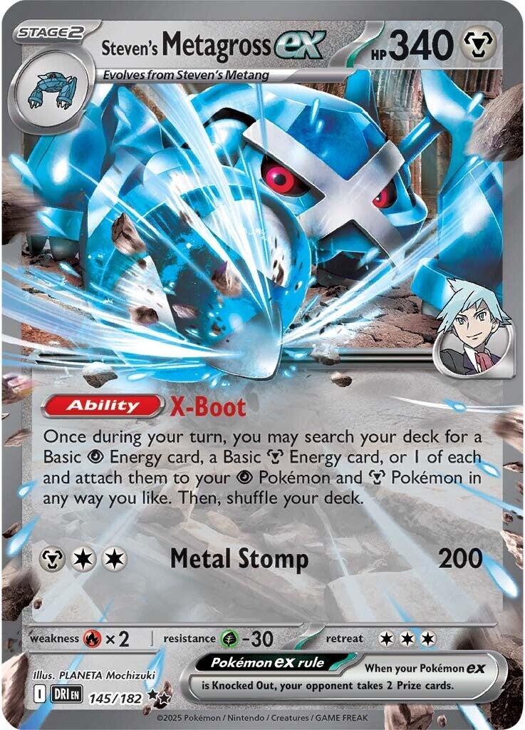 Steven's Metagross ex (145/182) [Scarlet & Violet: Destined Rivals] | Total Play