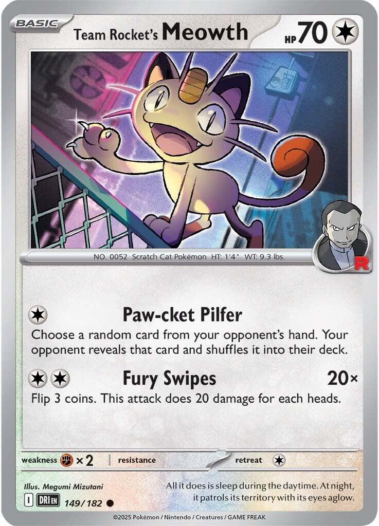 Team Rocket's Meowth (149/182) [Scarlet & Violet: Destined Rivals] | Total Play