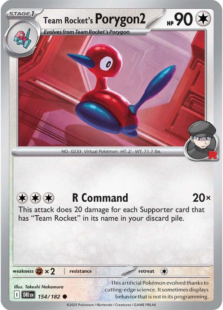 Team Rocket's Porygon2 (154/182) [Scarlet & Violet: Destined Rivals] | Total Play