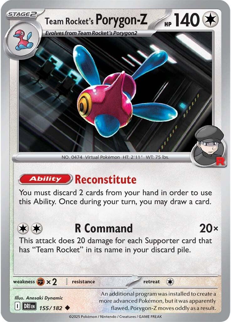 Team Rocket's Porygon-Z (155/182) [Scarlet & Violet: Destined Rivals] | Total Play