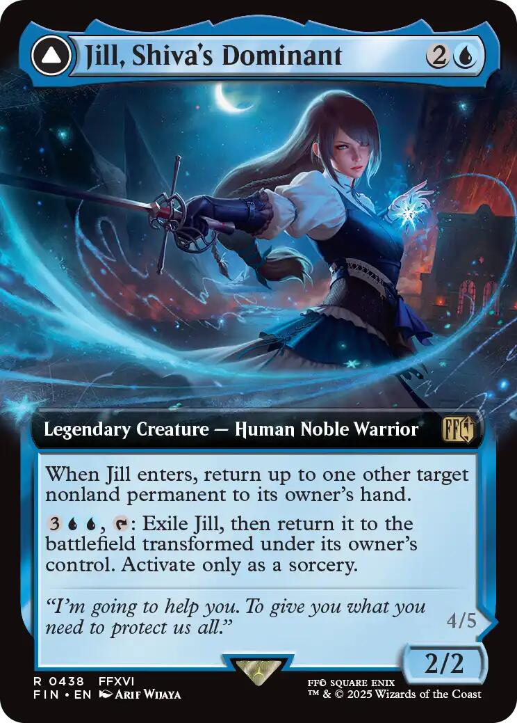 Jill, Shiva's Dominant // Shiva, Warden of Ice (Extended Art) [FINAL FANTASY] | Total Play