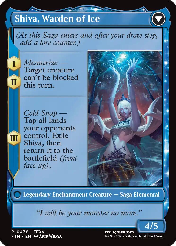 Jill, Shiva's Dominant // Shiva, Warden of Ice (Extended Art) [FINAL FANTASY] | Total Play