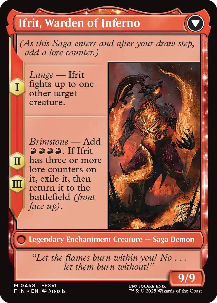 Clive, Ifrit's Dominant // Ifrit, Warden of Inferno (Extended Art) [FINAL FANTASY] | Total Play