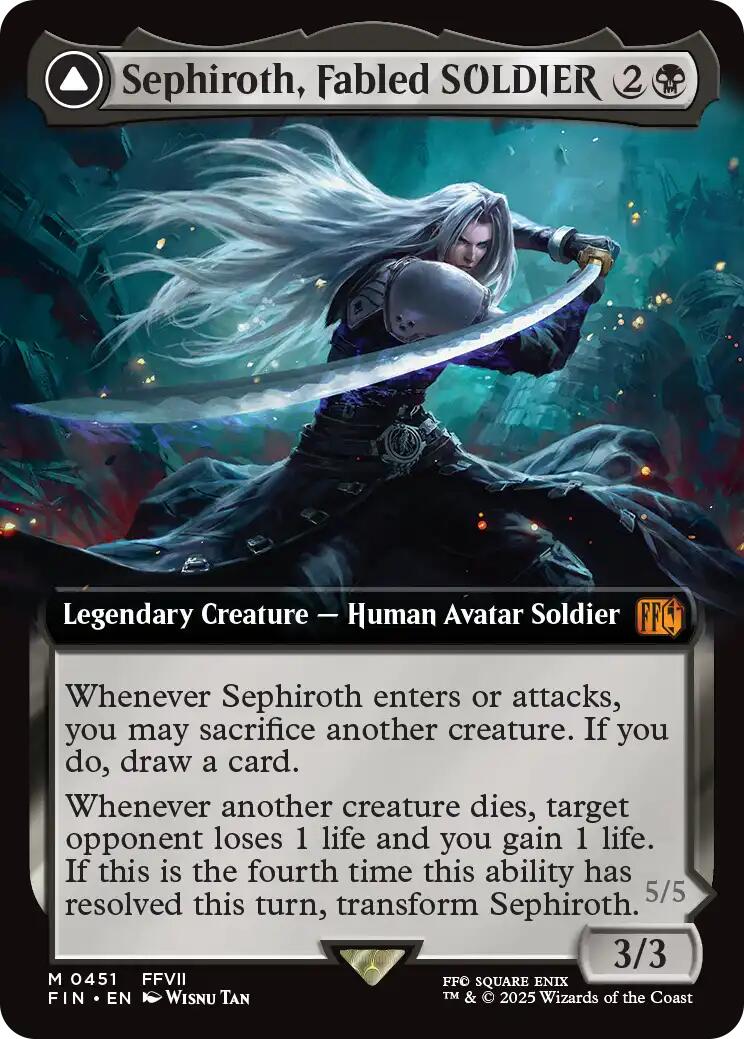 Sephiroth, Fabled SOLDIER // Sephiroth, One-Winged Angel (Extended Art) [FINAL FANTASY] | Total Play