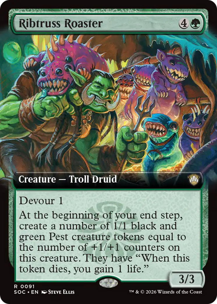 Ribtruss Roaster (Extended Art) [Secrets of Strixhaven Commander] | Total Play