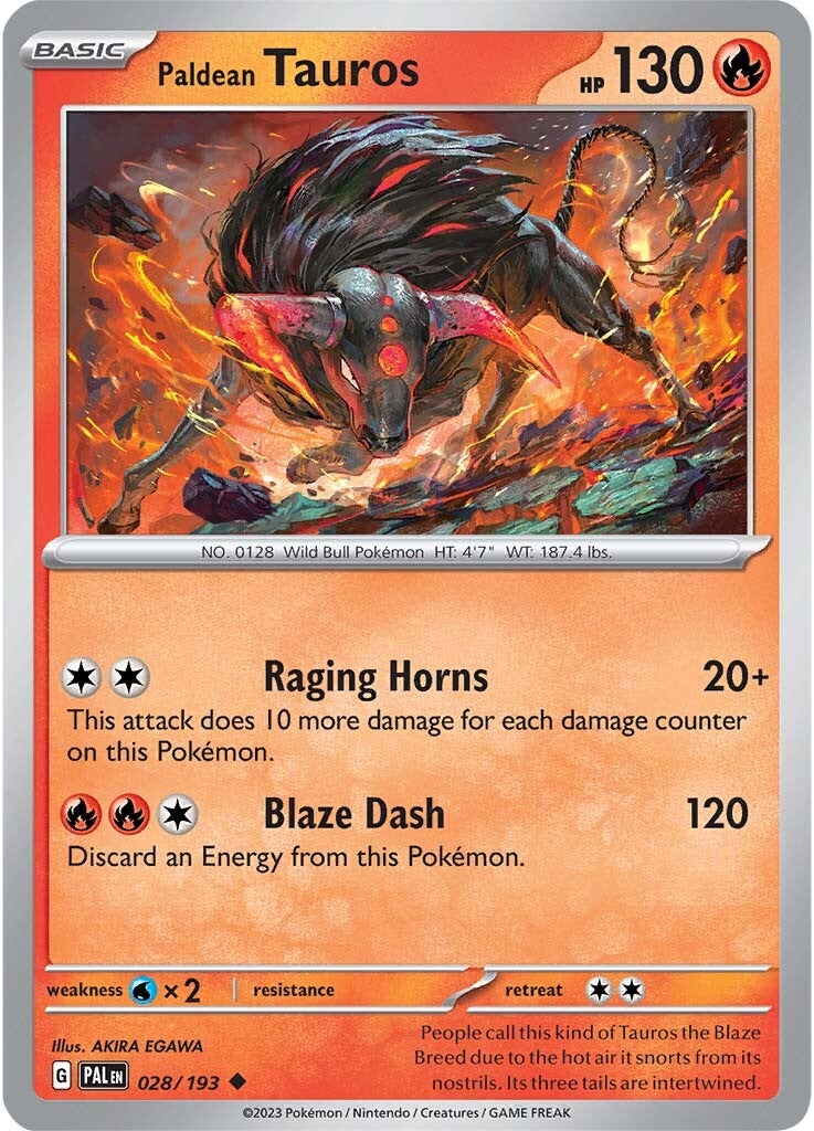 Paldean Tauros (028/193) [Scarlet & Violet: Paldea Evolved] | Total Play