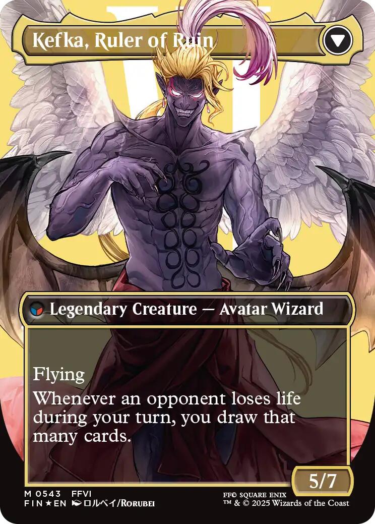 Kefka, Court Mage // Kefka, Ruler of Ruin (Borderless) (Surge Foil) [FINAL FANTASY] | Total Play