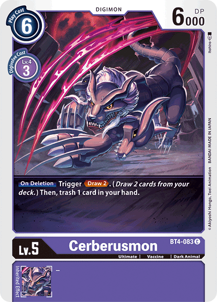 Cerberusmon [BT4-083] [Great Legend] | Total Play