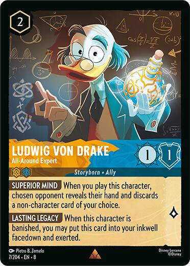 Ludwig Von Drake - All-Around Expert (7/204) [Reign of Jafar] | Total Play