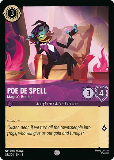 Poe De Spell - Magica's Brother (58/204) [Reign of Jafar] | Total Play