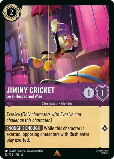 Jiminiy Cricket - Level-Headed and Wise (62/204) [Reign of Jafar] | Total Play