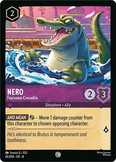 Nero - Fearsome Crocodile (65/204) [Reign of Jafar] | Total Play