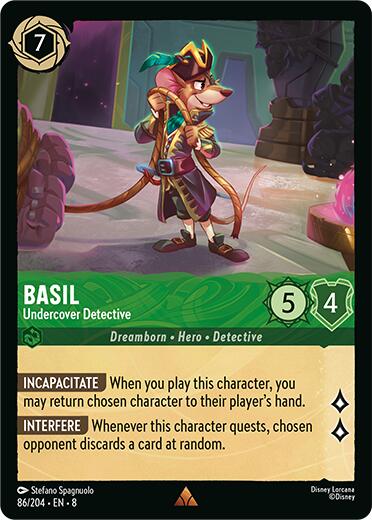 Basil - Undercover Detective (86/204) [Reign of Jafar] | Total Play
