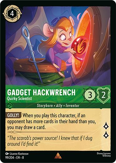 Gadget Hackwrench - Quirky Scientist (99/204) [Reign of Jafar] | Total Play
