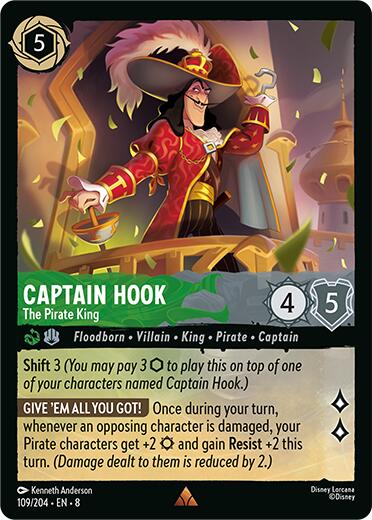 Captain Hook - The Pirate King (109/204) [Reign of Jafar] | Total Play