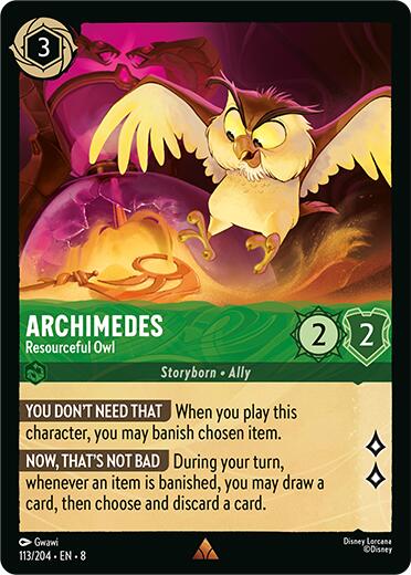 Archimedes - Resourceful Owl (113/204) [Reign of Jafar] | Total Play
