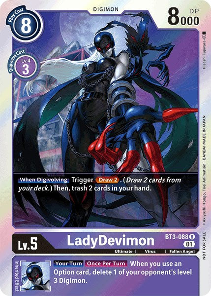 LadyDevimon [BT3-088] (Official Tournament Pack Vol.4) [Release Special Booster Promos] | Total Play