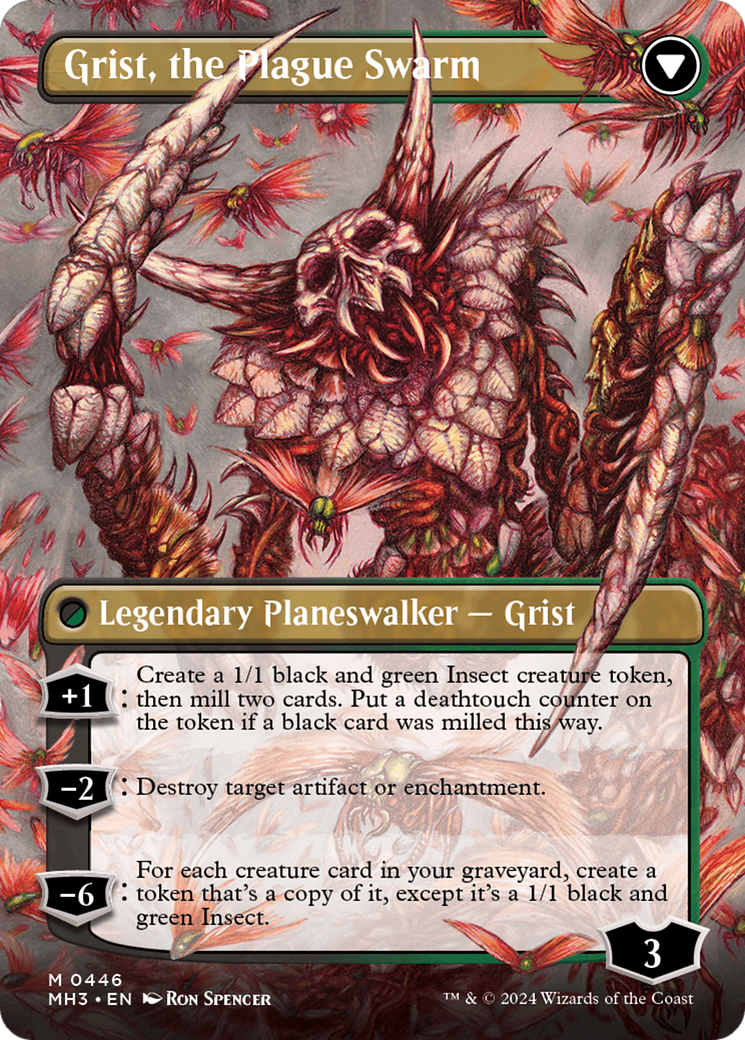 Grist, Voracious Larva // Grist, the Plague Swarm (Borderless) [Modern Horizons 3] | Total Play