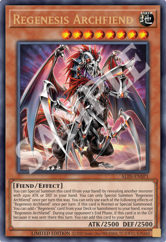 Regenesis Archfiend [ALIN-ENSP1] Ultra Rare | Total Play