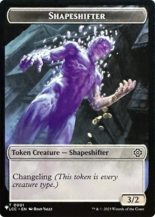 Shapeshifter // Cat Double-Sided Token [Secret Lair Drop Series] | Total Play