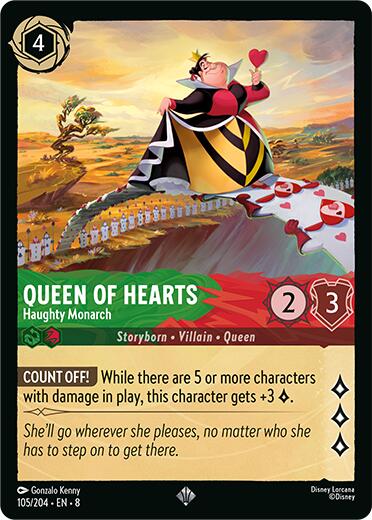 Queen of Hearts - Haughty Monarch (105/204) [Reign of Jafar] | Total Play