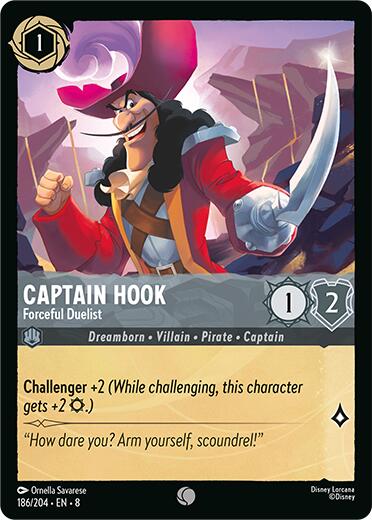 Captain Hook - Forceful Duelist (186/204) [Reign of Jafar] | Total Play