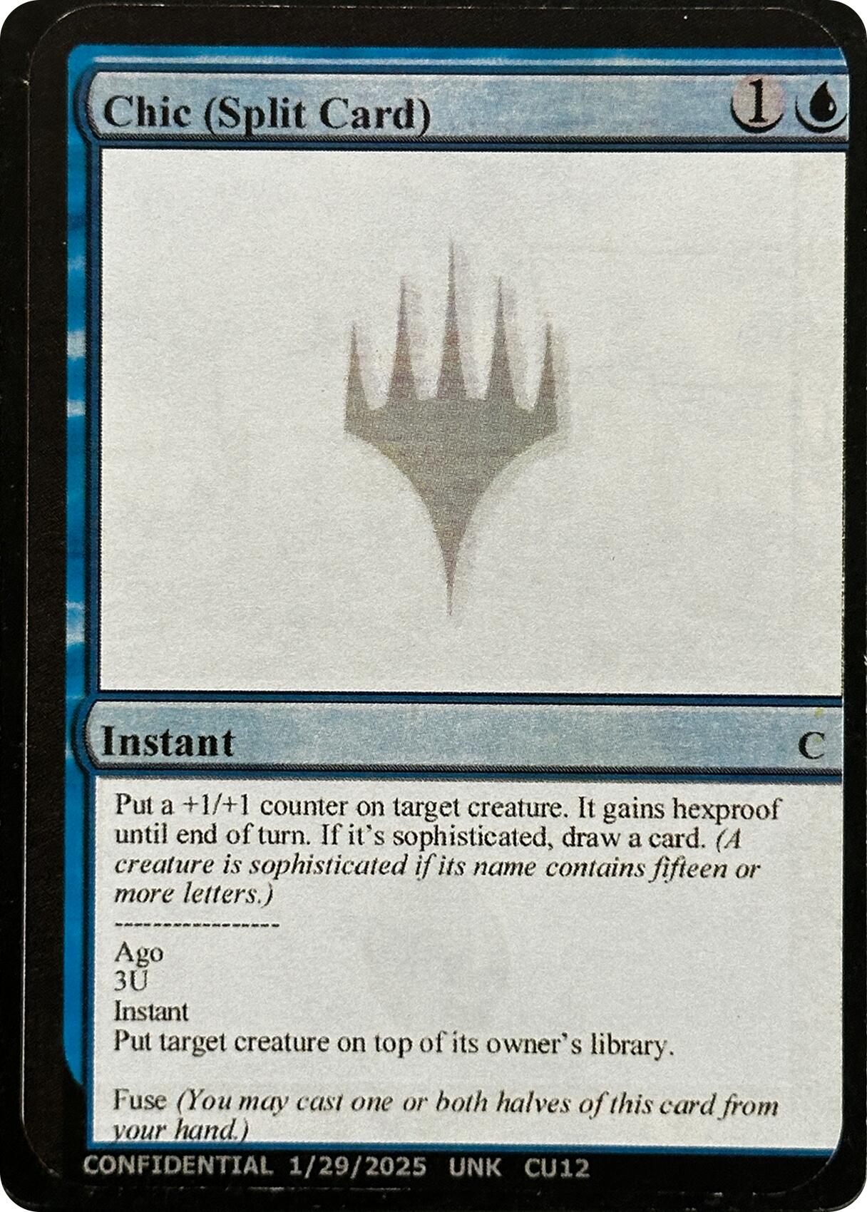Chic (Split Card) [Unknown Event] | Total Play