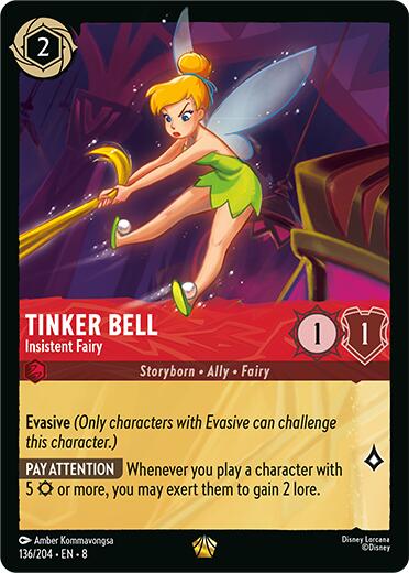 Tinker Bell - Insistent Fairy (136/204) [Reign of Jafar] | Total Play