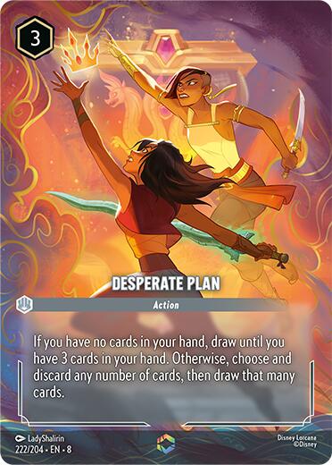 Desperate Plan (Enchanted) (222/204) [Reign of Jafar] | Total Play
