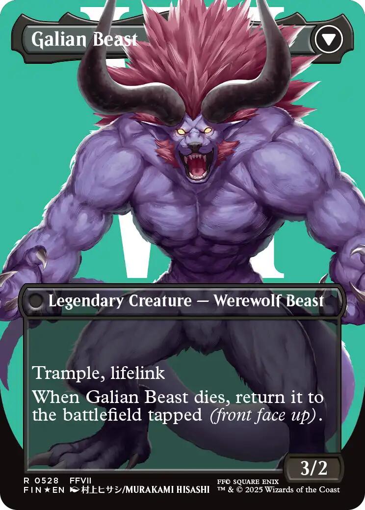 Vincent Valentine // Galian Beast (Borderless) (Surge Foil) [FINAL FANTASY] | Total Play