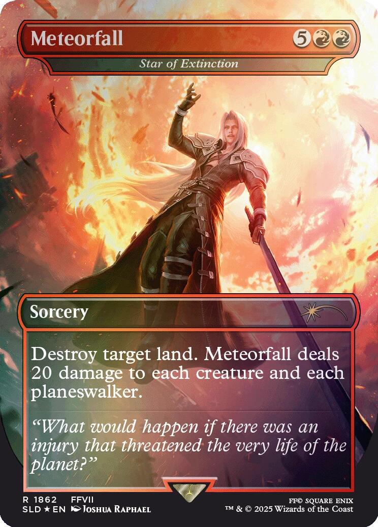 Meteorfall - Star of Extinction (Rainbow Foil) [Secret Lair Drop Series] | Total Play