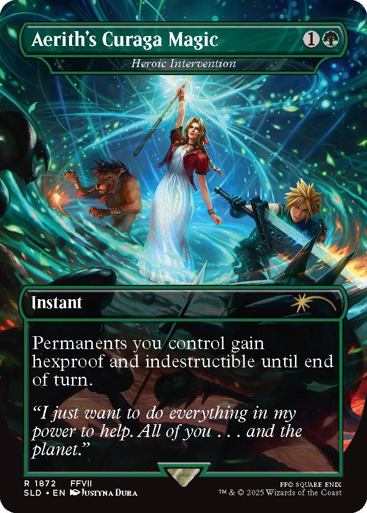 Aerith's Curaga Magic - Heroic Intervention [Secret Lair Drop Series] | Total Play