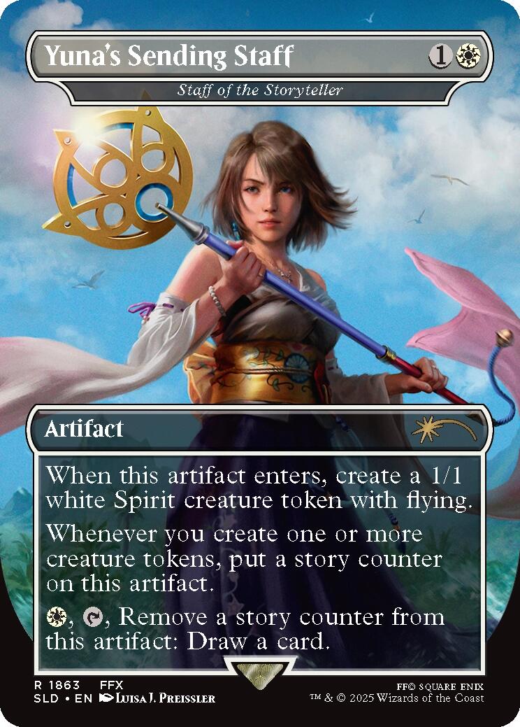 Yuna's Sending Staff - Staff of the Storyteller [Secret Lair Drop Series] | Total Play