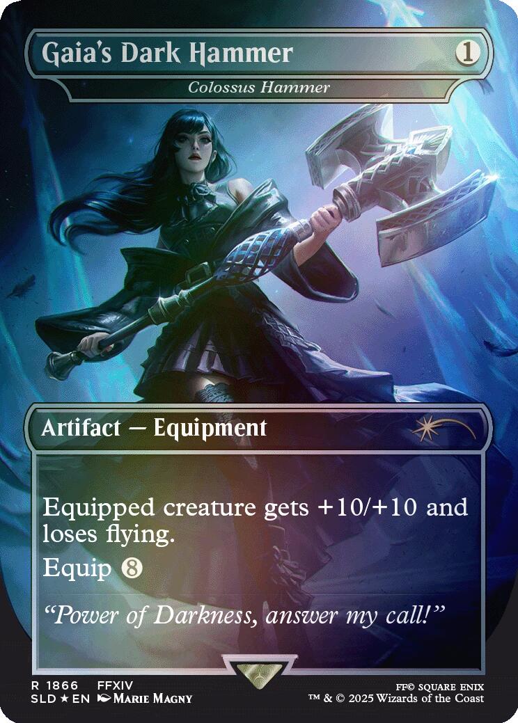 Gaia's Dark Hammer - Colossus Hammer (Rainbow Foil) [Secret Lair Drop Series] | Total Play