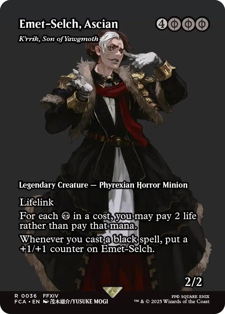 Emet-Selch, Ascian - K'rrik, Son of Yawgmoth (Showcase) [FINAL FANTASY : Through the Ages] | Total Play