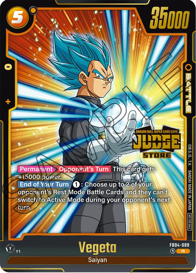 Vegeta (Judge Pack 03 - Store Judge) [Fusion World Tournament Cards] | Total Play