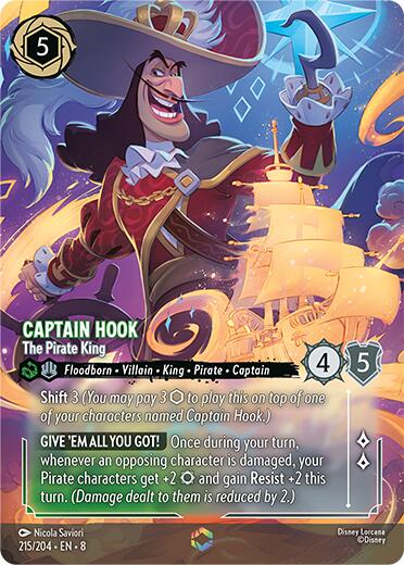 Captain Hook - The Pirate King (Enchanted) (215/204) [Reign of Jafar] | Total Play