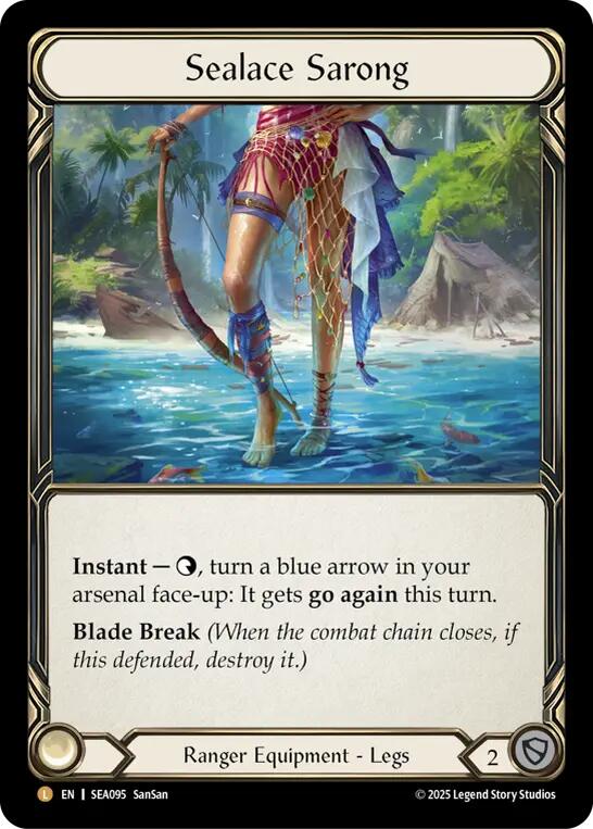 Sealace Sarong [SEA095] (High Seas)  Rainbow Foil | Total Play