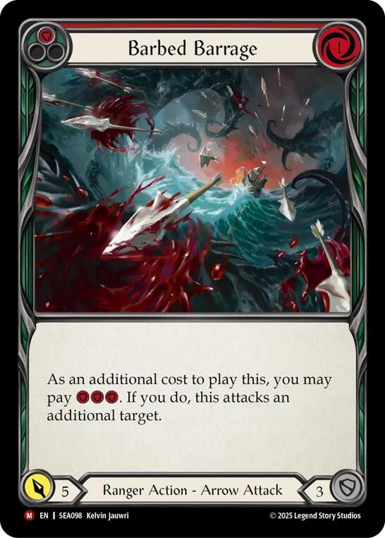 Barbed Barrage [SEA098] (High Seas)  Rainbow Foil | Total Play
