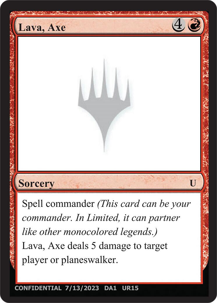 Lava, Axe [Mystery Booster] | Total Play